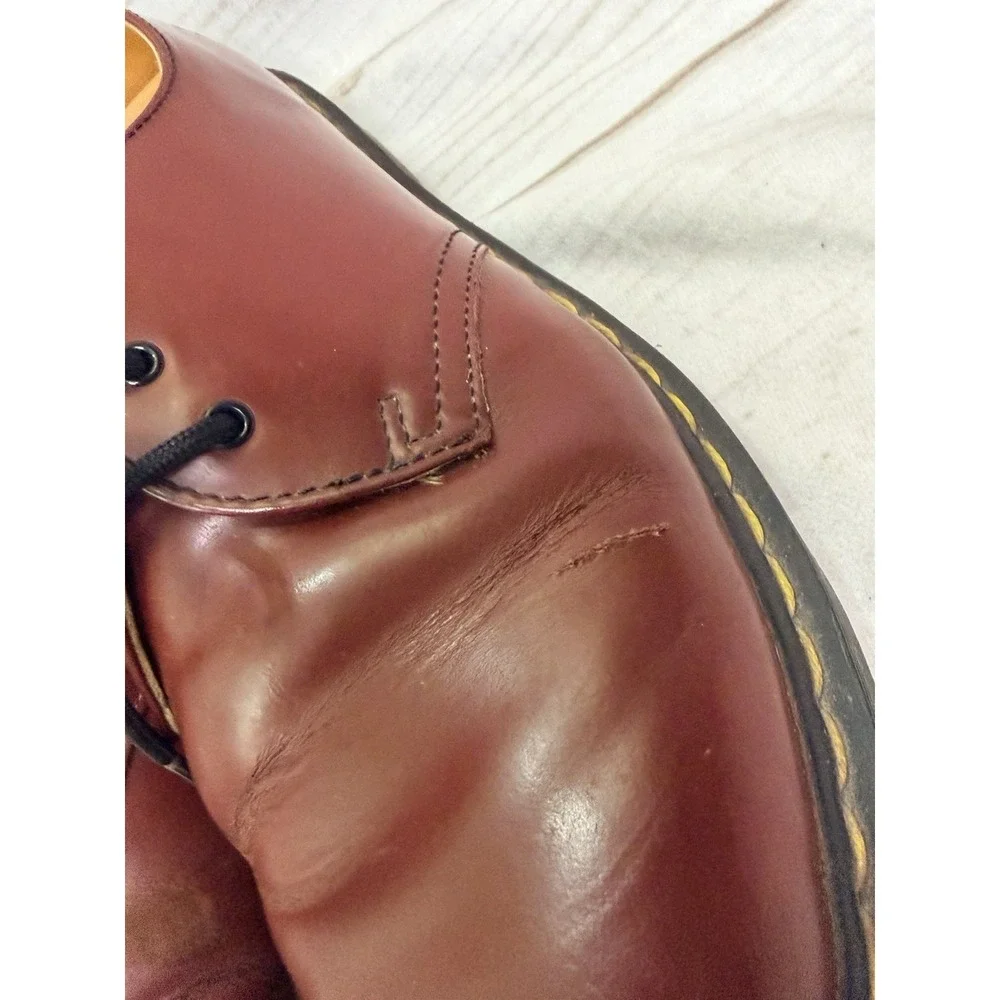 Dr Martens 1461 Cherry Red Smooth Leather Oxford Shoes UK 7 US Men 8 EU 41